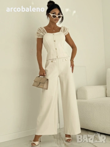 Елегантен дамски комплект от две части Élise, 3цвята , снимка 2 - Комплекти - 53952006