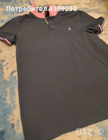 Мъжка тениска с яка размер М - без забележки , снимка 3 - Тениски - 54032035