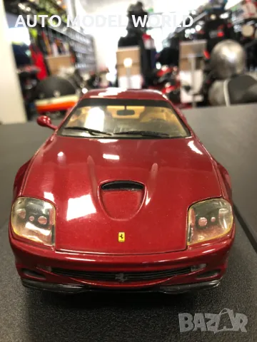 Метална колекционерска количка HOT WHEELS FERRARI 550 MARANELLO 1:18, снимка 3 - Колекции - 47123294