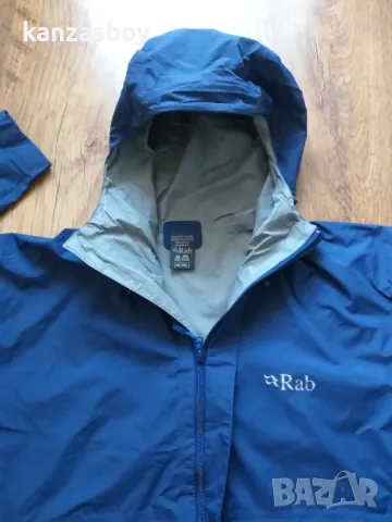 Rab Mens Downpour Jacket - Twilight - мъжко яке-мембрана 2ХЛ, снимка 4 - Якета - 49090644