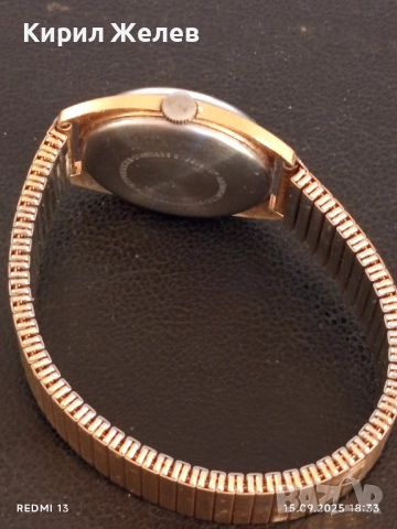 Стар механичен часовник SELECTA de LUX позлатен работи за КОЛЕКЦИОНЕРИ 51266, снимка 6 - Антикварни и старинни предмети - 51724295