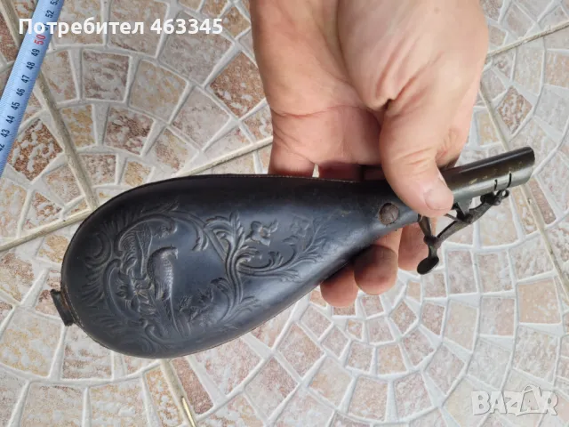 Барутница, снимка 8 - Антикварни и старинни предмети - 49646373