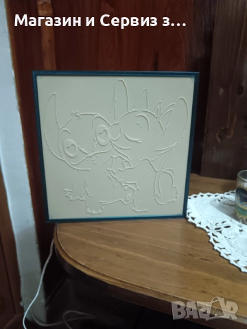 3Д Лампа на Стич, снимка 3 - Настолни лампи - 52517441