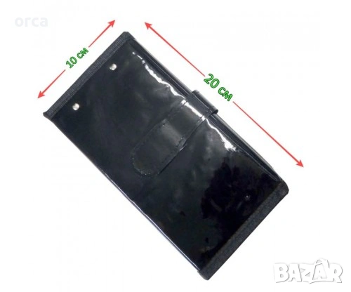 Класьор изкуствена кожа за 68 повода сгъваем 20х10 см риболов PRO, снимка 2 - Такъми - 53383666