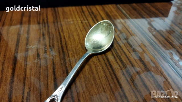 стари посребрени позлатени лъжички , снимка 4 - Антикварни и старинни предмети - 43689710