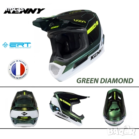 Кросова каска KENNY PERFORMANCE 2026, Full Face Сертифицирана, ФРАНЦИЯ, снимка 4 - Аксесоари за велосипеди - 52838358