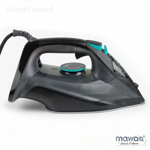 Парна ютия mawaa® SteamPro – 2400W, 350 мл резервоар, керамична плоча, Anti-Calc, снимка 3 - Ютии - 53762458