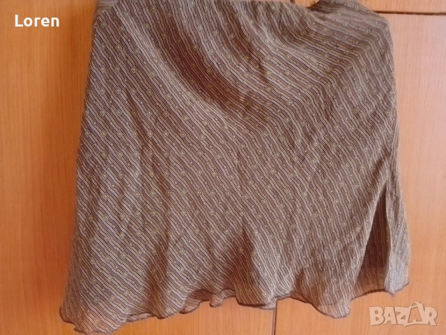 Подарявам!Къса пола в кафеви цветове