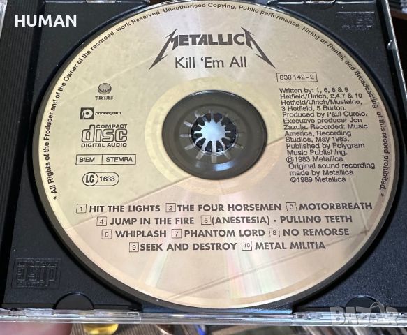 Metallica,Megadeth , снимка 3 - CD дискове - 46088327