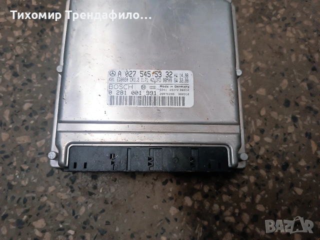 ECU MERCEDES A-Class W168 2001г. A0275455332 EDC15C0 0281001991 A 027 545 53 32 CR1.2 