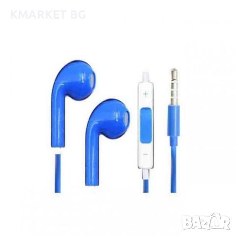 Слушалки HF за iPhone 3.5 mm в кутия, Сини, снимка 2 - Слушалки, hands-free - 46320945