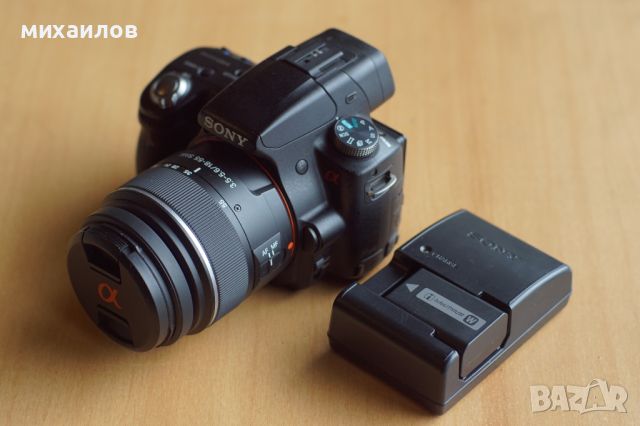 Sony a55v 18-55 mm AF , 75-300mm AF., снимка 2 - Фотоапарати - 45978147