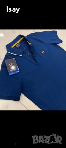 Мъжка тениска Паул Шарк в светло син цвят, снимка 2 - Тениски - 45149417