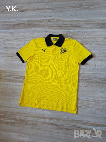 Оригинална мъжка тениска с яка Puma x Borussia 09 Dortmund / Season 16-17, снимка 2 - Тениски - 45173722