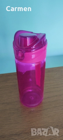 Стъклено шише за вода с флип капачка 500 мл.