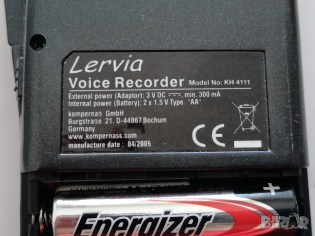 Диктофон с касетка Levria KH4111, снимка 5 - Радиокасетофони, транзистори - 51236056