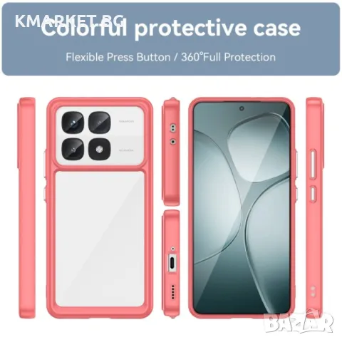 Xiaomi 14T Pro Colorful TPU Калъф и Протектор, снимка 4 - Калъфи, кейсове - 47439363