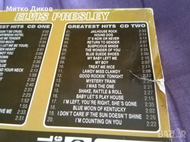 Elvis Presley Greatest Hit -2 броя CD-40 хита отлични, снимка 11 - CD дискове - 45725425