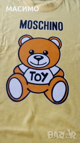  Love moschino дамски маркови тениски промоция безплатна доставка, снимка 3 - Тениски - 45390171