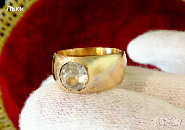 Старинен пръстен,бижутерска сплав. , снимка 1 - Пръстени - 45914147