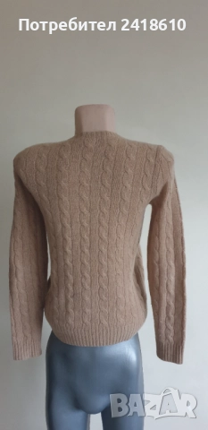 POLO Ralph Lauren Cable Wool / Cashmere Knit Womens Size S  ОРИГИНАЛ! Дамски Пуловер , снимка 13 - Блузи с дълъг ръкав и пуловери - 52352586