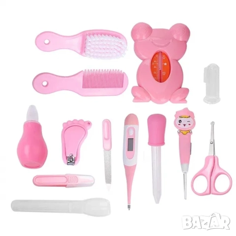 Бебешки детски хигиенен комплект, несесер с аксесоари за бебе, снимка 5 - Други - 52208569