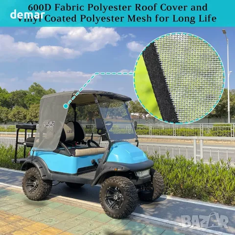 10L0L Сенник за голф количка за 2 пътници за Club Car Precedent и EZGO TXT, снимка 5 - Голф - 49931390