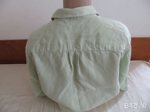 Мъжка риза с дълъг ръкав от лен Bertolucci, снимка 3 - Ризи - 46394084