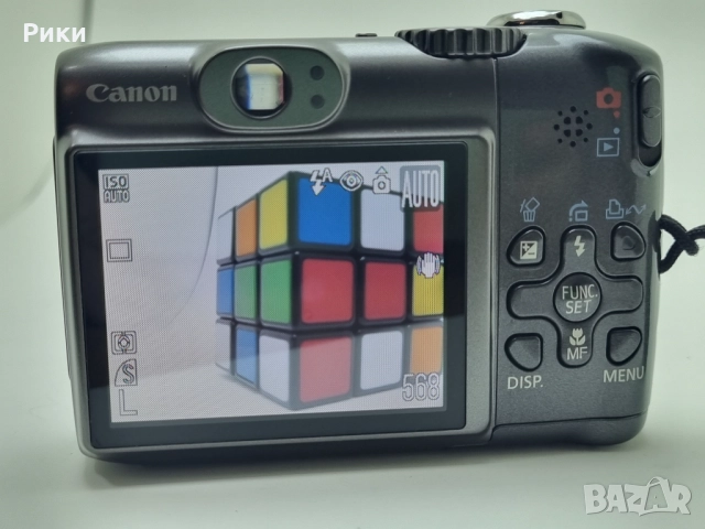 Canon PowerShot A590 IS 8.0MP Silver Compact Digital Camera 4x Zoom, снимка 8 - Фотоапарати - 52941540