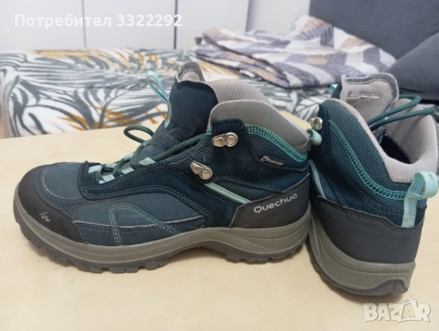 QUECHUA ДАМСКИ ВОДОУСТОЙЧИВИ ТУРИСТИЧЕСКИ ОБУВКИ ЗА ПРЕХОДИ , снимка 3 - Маратонки - 52771364