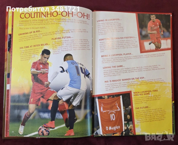 The Official Liverpool FC Annual 2016, снимка 7 - Енциклопедии, справочници - 53748929