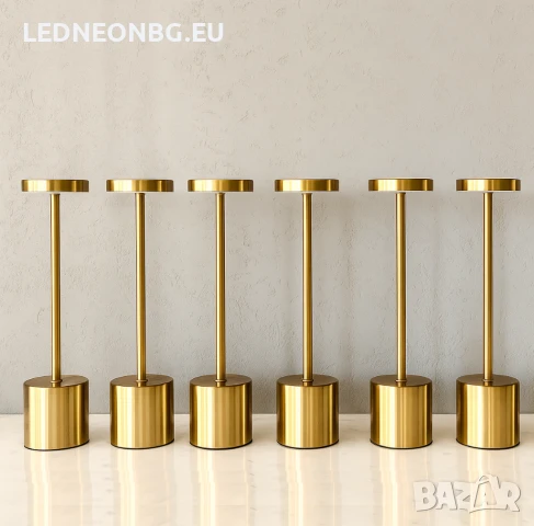 Акумулаторна Безжична Настолна Лампа с Тъч управление► 6 броя ► -10% , снимка 2 - Настолни лампи - 46532179