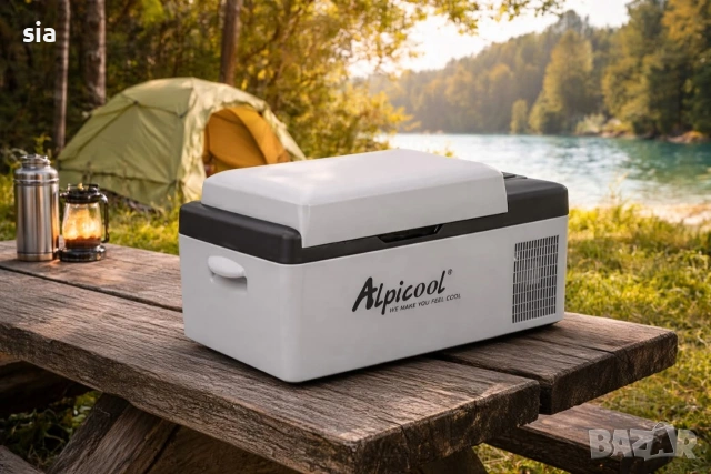 Хладилник за кола, кемпер, бус, тир с компресор, 12/24 V, 220V, 20 л, до -20гр.