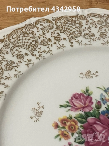 Winterling. 1950 г. Порцеланова чиния., снимка 3 - Антикварни и старинни предмети - 52898707