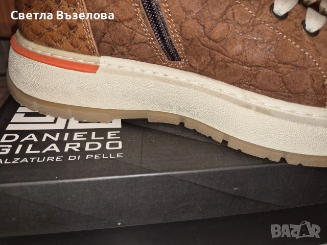 Кожени кецове Daniele Gilardo, снимка 3 - Кецове - 53786477