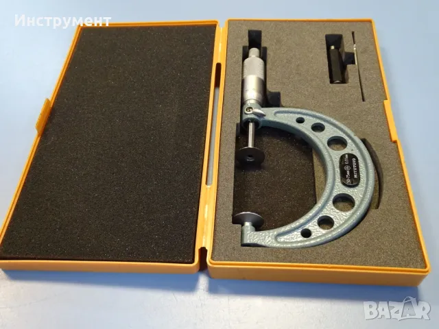 Дисков микрометър Mitutoyo 123-103 (GMA-75) 50-75mm disk micrometer, снимка 5 - Други инструменти - 49055079