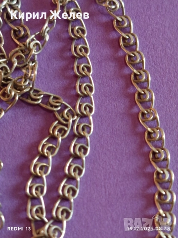 Сребърен синджир с класическа плетка Belcher link майсторска ръчна изработка 40067, снимка 4 - Колиета, медальони, синджири - 52844478