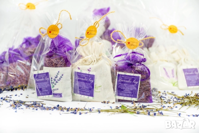 Лавандулови торбички, саше лавандула, натурален цвят, персонализиран етикет, едро и дребно, снимка 8 - Декорация за дома - 52646982