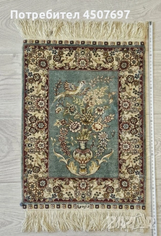 Килим Hereke Копринено Искуство., снимка 5 - Антикварни и старинни предмети - 53035623