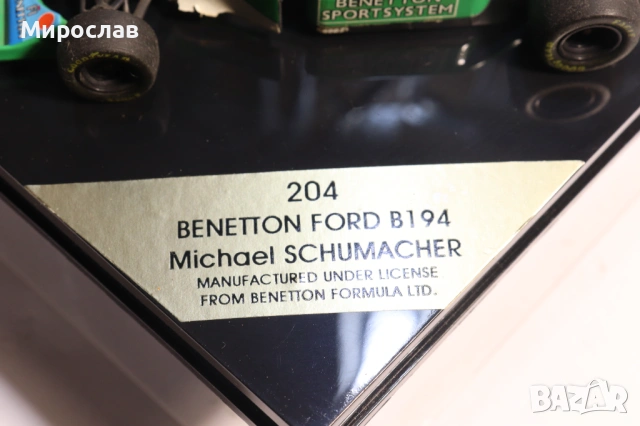 1:43 ONYX BENETTON FORD SCHUMACHER БОЛИД ФОРМУЛА F1, снимка 6 - Колекции - 53445202