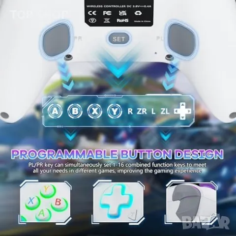 Нов Xbox/PC Гейминг Контролер, Прецизен Джойстик, Вибрация, Сподели Бутон, снимка 4 - Друга електроника - 49309165