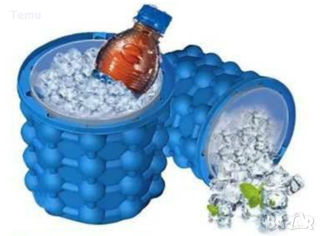 2 в 1 Силиконов контейнер за съхранение на лед и ( създаване на кръгли кубчета лед) • Размери: 10.5 , снимка 6 - Форми - 45837689