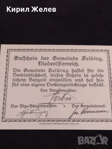 Банкнота НОТГЕЛД 20 хелер 1920г. Австрия перфектно състояние за КОЛЕКЦИОНЕРИ 45153, снимка 10 - Нумизматика и бонистика - 45503915