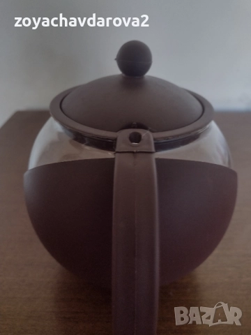 СТЪКЛЕНА КАНА ЗА ЧАЙ, снимка 4 - Аксесоари за кухня - 52430526