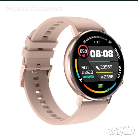 Чисто нов Дамски смарт часовник DT96 с 2 каишки, снимка 2 - Смарт гривни - 53794520