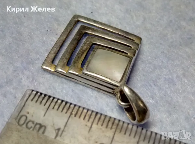 NIKOL@S АВТОРСКИ СЕДЕФЕН СРЕБЪРЕН МЕДАЛЬОН СРЕБРО 925 РЪЧНА РАБОТАна ИЗВЕСТНИЯ БИЖУТЕР НИКОЛАС 32107, снимка 4 - Колиета, медальони, синджири - 49886051