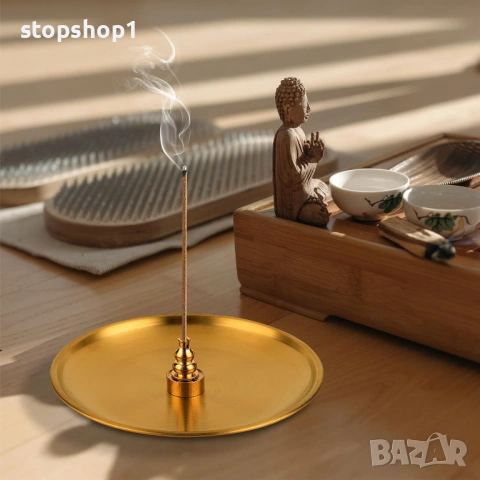 Пало Санто 4 в 1 поставка за арома пръчки с 5,5-инчов алуминиев уловител за пепел, тамянна горелка, , снимка 2 - Декорация за дома - 53607866