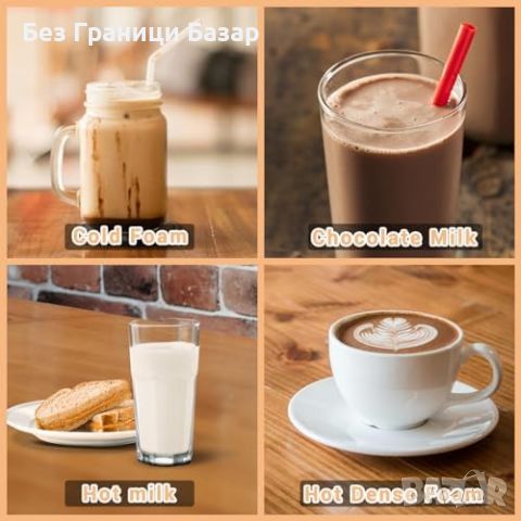Нов Уред за разпенване / затопляне на мляко Млечна пяна за секунди Кафе, снимка 7 - Други - 45505289