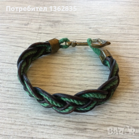 НОВА оригинална мъжка морска гривна с котва BROOKS BROTHERS от САЩ, снимка 7 - Други - 51533255