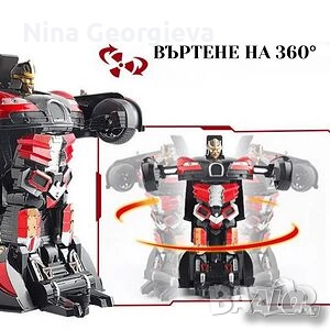 Играчка 2 в 1 робот трансформърс и кола с дистанционно управление, снимка 2 - Коли, камиони, мотори, писти - 52393011